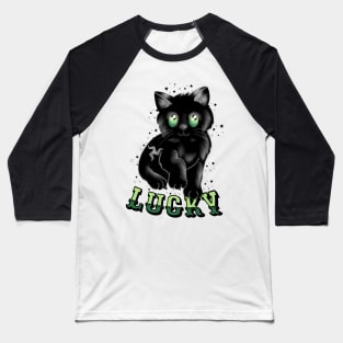 A lucky Manx cat Baseball T-Shirt